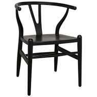 Noir Zola Chair - Charcoal Black