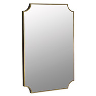 Noir Convexed Mirror - Steel - Antique Brass