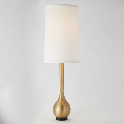 Global Views Bulb Floor Lamp - Brushed Brass