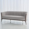 Global Views Channel Back Sofa - Silversmith Fabric