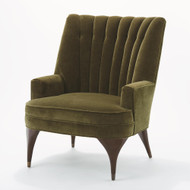 Global Views Duncan Chair - Moss Velvet