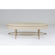 Global Views Ellipse Bench - Ivory