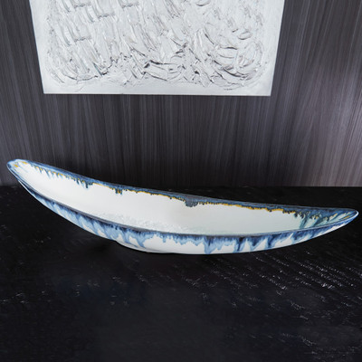 Glass Drip Canoe Bowl - Thumbnail 3