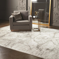 Global Views Mirror Match Marble Rug - Neutrals 8 x 10