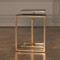 Global Views S/2 C - Nesting Tables - Brass