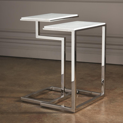 Global Views S/2 C - Nesting Tables - Nickel