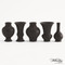Global Views S/5 Mini Chinoise Vases - Matte Black