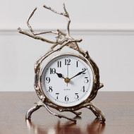 Global Views Twig Clock - Nickel