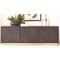 Studio A Forest Long Cabinet - Charcoal Leather