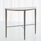 Studio A Hammered Console - Bronze w/White Marble