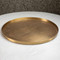 Studio A Plaid Etched Tray - Antique Brass