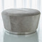 Studio A Tapered Ottoman - Grey Hair - on - Hide