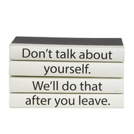 E Lawrence 4 Vol. Quote Stack "Don'T Talk About Yourself..."