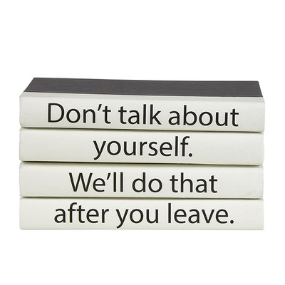 E Lawrence 4 Vol. Quote Stack "Don'T Talk About Yourself..."