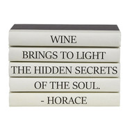 E Lawrence 5 Vol. Quote Stack "Wine Brings To Light..."