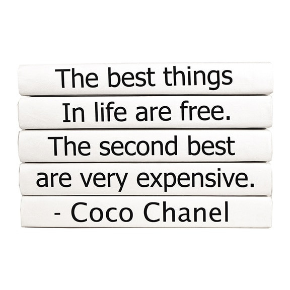 E Lawrence Quotation Series: Coco Chanel The Best Things 5 Volume Stack