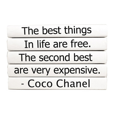 E Lawrence Quotation Series: Coco Chanel "The Best Things..." 5 Volume Stack