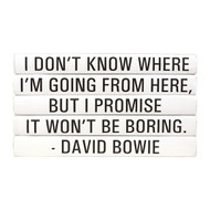 E Lawrence Quotations Series: David Bowie "I Don'T Know Where ..." 4 Vol.