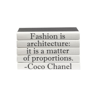 E Lawrence Quotations Series: Coco Chanel "Fashion Is..." 5 Vol.