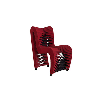 Phillips Collection Seat Belt Dining Chair, Red