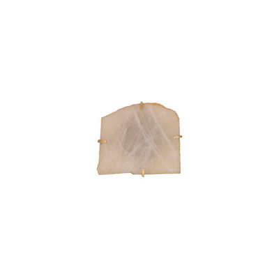 Phillips Collection Gem Wall Slice in Brass Setting, Rose Quartz