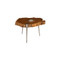 Phillips Collection Molten Coffee Table, Poured Aluminum In Wood