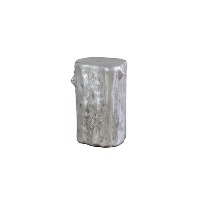Phillips Collection Log Stool, Silver Leaf, SM