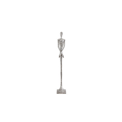 Phillips Collection Skinny Male Sculpture, Silver Leaf