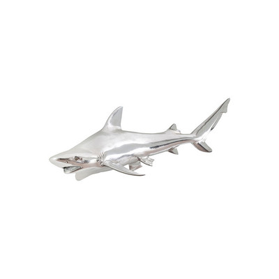 Phillips Collection Black Tip Reef Shark, Silver Leaf