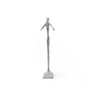 Phillips Collection Speak No Evil Skinny Sculpture, Silver Leaf, LG