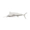 Phillips Collection Blue Marlin Fish, Silver Leaf