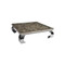Phillips Collection Shell Coffee Table, w/Glass, Ming SS Legs