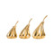 Phillips Collection Hand Dipped Pears Set of 3, Gold Leaf