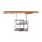 Phillips Collection Score Console Table, Chamcha Wood, Iron Base