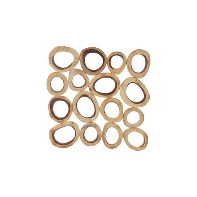 Phillips Collection Chuleta Rings Wall Art, Chamcha Wood, Square, LG