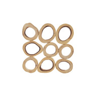Phillips Collection Chuleta Rings Wall Art, Chamcha Wood, Square, SM