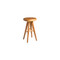 Phillips Collection Smoothed Bar Stool, Chamcha Wood, Natural, Round