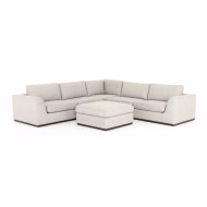 Four Hands Colt 3 - Piece Sectional With Ottoman - Aldred Silver
