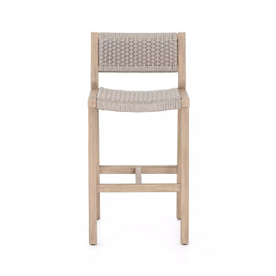 Four Hands Delano Outdoor Bar Stool - Washed Brown