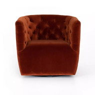 Four Hands Hanover Swivel Chair - Sapphire Rust