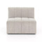 Four Hands BYO: Langham Channeled Sectional - Armless Piece - Napa Sandstone
