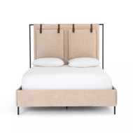 Four Hands Leigh Upholstered Bed - Queen - Palm Ecru
