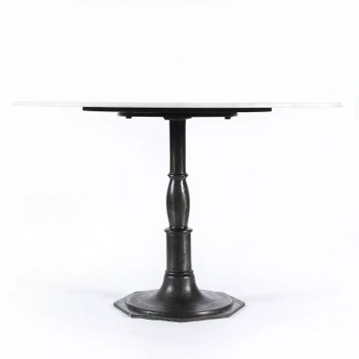 Four Hands Lucy Round Dining Table - 48" - Carbon Wash