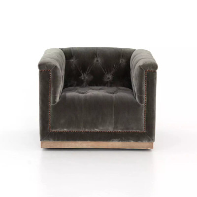 Four Hands Maxx Swivel Chair - Sapphire Birch