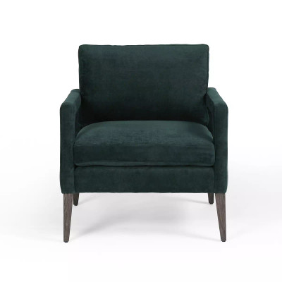 Four Hands Olson Chair - Emerald Worn Velvet