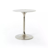 Four Hands Tulip Side Table - Raw Nickel