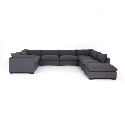 Four Hands Westwood 8 - Piece Sectional With Ottoman - Bennett Charcoal