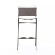 Four Hands Wharton Bar Stool - Stonewash Grey