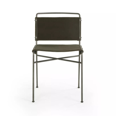 Four Hands Wharton Dining Chair - Modern Velvet Loden