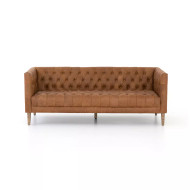 Four Hands Williams Leather Sofa - 75" - Natural Washed Camel